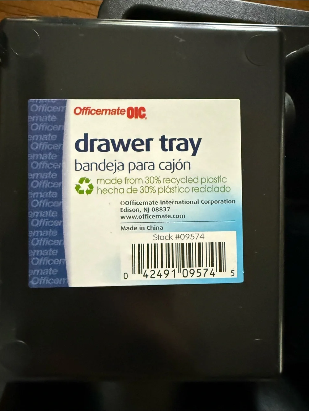 Drawer tray organizer Officemate OIC black set of 2